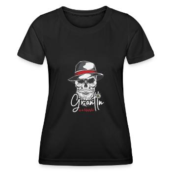Grantln est un style de vie bavarois bavarois - T-shirt sport Femme - noir - Devant - AI Model Female 172 light (172cm)