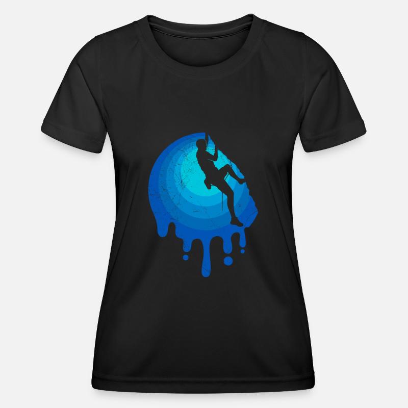 Climbing Climbing Rock Climbing Climbing Holidays - Women's Functional T-Shirt - black