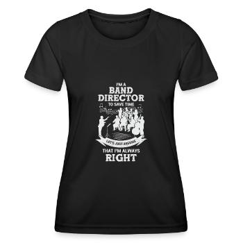 Conductor Conducting Orchestra Gift - Women's Functional T-Shirt - black - Front - AI Model Female 172 light (172cm)