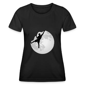 Escalade sans rocher Escalade - T-shirt sport Femme - noir - Devant - AI Model Female 172 light (172cm)
