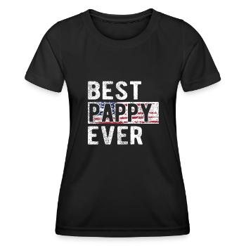 Meilleur papy papy Papy Papy - T-shirt sport Femme - noir - Devant - AI Model Female 172 light (172cm)