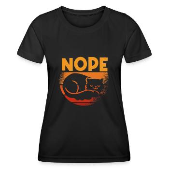 Nope La gueule de bois n’a pas envie - T-shirt sport Femme - noir - Devant - AI Model Female 172 light (172cm)