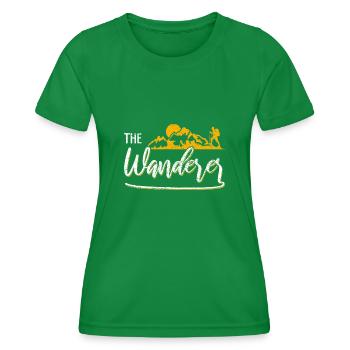 Le randonneur - T-shirt sport Femme - vert - Devant - AI Model Female 172 dark (172cm)