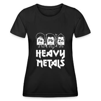Heavy Metals Chemie Schwermetalle Musik Geek - Frauen Funktions-T-Shirt - Schwarz - Vorne - AI Model Female 172 light (172cm)
