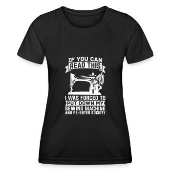 Couture Couture Couture Couture - T-shirt sport Femme - noir - Devant - AI Model Female 172 light (172cm)