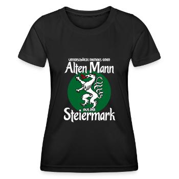 Österreich Steiermark - Frauen Funktions-T-Shirt - Schwarz - Vorne - AI Model Female 172 light (172cm)