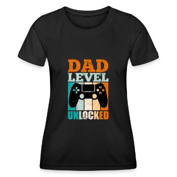 Werdender Papa 2022 Vater - Frauen Funktions-T-Shirt - Schwarz - Vorne - AI Model Female 172 light (172cm)