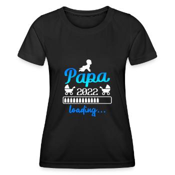 Werdender Papa 2022 Vater - Frauen Funktions-T-Shirt - Schwarz - Vorne - AI Model Female 172 light (172cm)