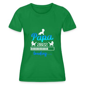 Werdender Papa 2022 Vater - Frauen Funktions-T-Shirt - Kelly Green - Vorne - AI Model Female 172 dark (172cm)