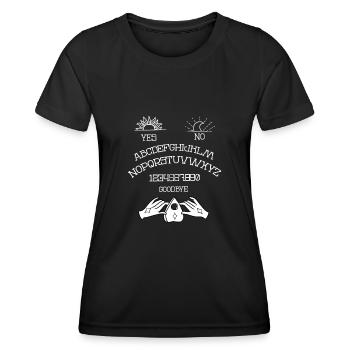 Ouija-Brett Hexerei Wicca Spooky - Frauen Funktions-T-Shirt - Schwarz - Vorne - AI Model Female 172 light (172cm)