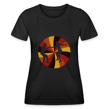 Boogie Woogie Rétro Swing Danse - T-shirt sport Femme - noir - Devant - AI Model Female 172 light (172cm)