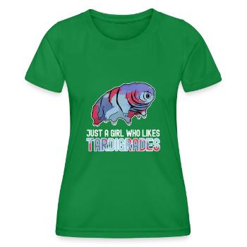 Tardigrade Tardigrades Water Bear - Women's Functional T-Shirt - kelly green - Front - AI Model Female 172 dark (172cm)