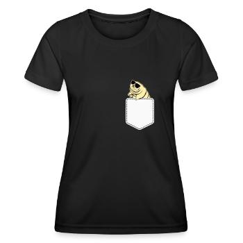 Tardigrades avec des lunettes de soleil ourson - T-shirt sport Femme - noir - Devant - AI Model Female 172 light (172cm)