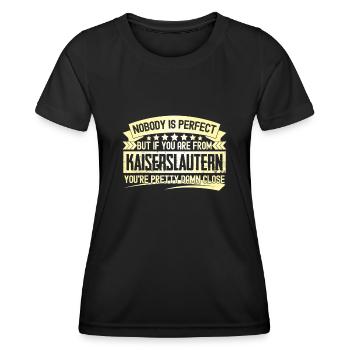 Kaiserslautern parfait Kaiserslautern - T-shirt sport Femme - noir - Devant - AI Model Female 172 light (172cm)