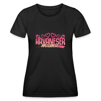 Havaneser - Frauen Funktions-T-Shirt - Schwarz - Vorne - AI Model Female 172 light (172cm)