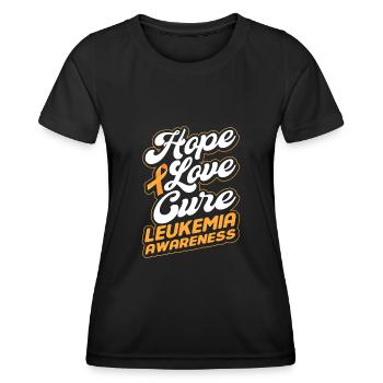 Leukämie Patient Blutkrebs Geschenk - Frauen Funktions-T-Shirt - Schwarz - Vorne - AI Model Female 172 light (172cm)