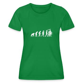 Destillerie Evolution Schnaps Brauerei - Frauen Funktions-T-Shirt - Kelly Green - Vorne - AI Model Female 172 dark (172cm)