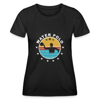 Water Polo Gift Sports Water Polo - Women's Functional T-Shirt - black - Front - AI Model Female 172 light (172cm)