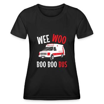 Sanitäter Wee Woo Bus Rettungsdienst - Frauen Funktions-T-Shirt - Schwarz - Vorne - AI Model Female 172 light (172cm)