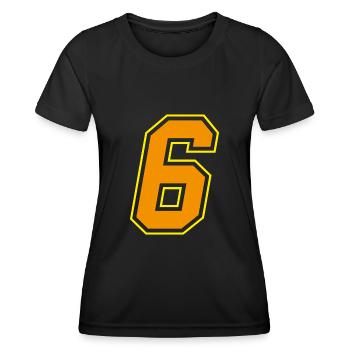 6 - Women's Functional T-Shirt - black - Front - AI Model Female 172 light (172cm)