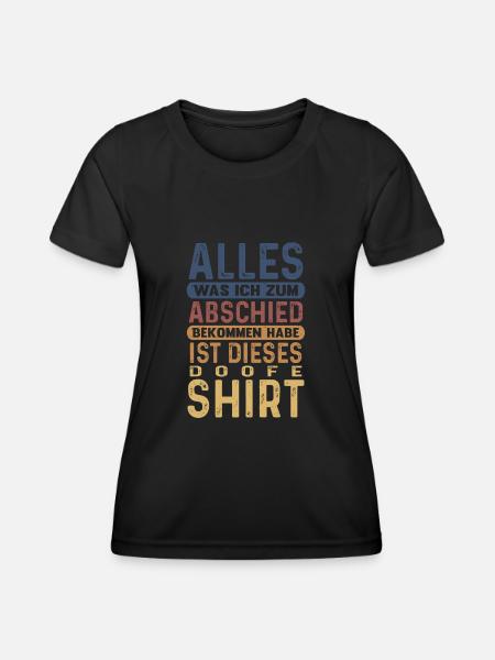 Arbeitskollege Abschied Jobwechsel Kollegen - Frauen Funktions-T-Shirt - Schwarz
