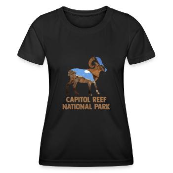 USA America National Park - Women's Functional T-Shirt - black - Front - AI Model Female 172 light (172cm)