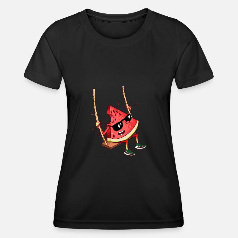 Watermelon Cool - Women's Functional T-Shirt - black