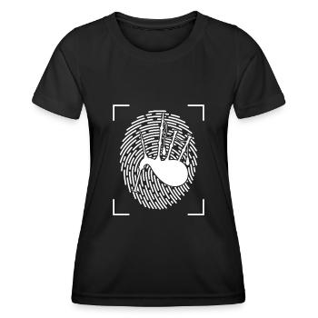 Dudelsack - Frauen Funktions-T-Shirt - Schwarz - Vorne - AI Model Female 172 light (172cm)