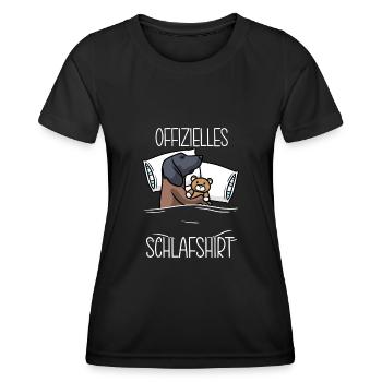 Bayerischer Gebirgsschweißhund Kuscheltier - Frauen Funktions-T-Shirt - Schwarz - Vorne - AI Model Female 172 light (172cm)