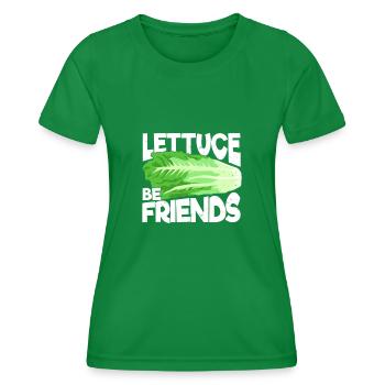 Garden Gardening Lettuce Gardener Gift - Women's Functional T-Shirt - kelly green - Front - AI Model Female 172 dark (172cm)