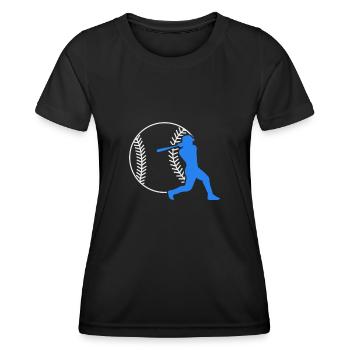 Batte de baseball Batte de baseball Baseball - T-shirt sport Femme - noir - Devant - AI Model Female 172 light (172cm)