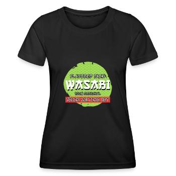 Wasabi Flavored Pain Spicy Sushi Spicy Eater - Women's Functional T-Shirt - black - Front - AI Model Female 172 light (172cm)