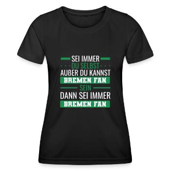 Bremen Fan - Frauen Funktions-T-Shirt - Schwarz - Vorne - AI Model Female 172 light (172cm)