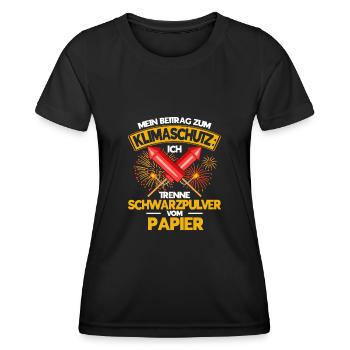 Feuerwerk Feuerwerker Pyrotechniker Geschenk - Frauen Funktions-T-Shirt - Schwarz - Vorne - AI Model Female 172 light (172cm)