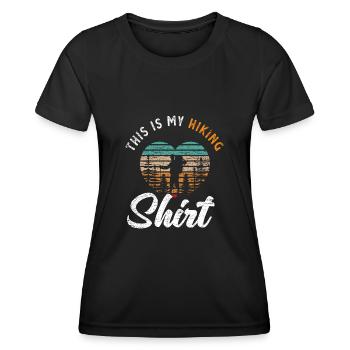 Hiking Hiking Shirt - Women's Functional T-Shirt - black - Front - AI Model Female 172 light (172cm)