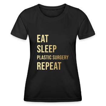 Cadeau de chirurgien esthétique - T-shirt sport Femme - noir - Devant - AI Model Female 172 light (172cm)