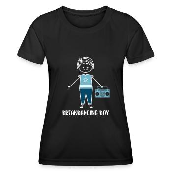 Breakdance Breakdancer Breakdancing - Frauen Funktions-T-Shirt - Schwarz - Vorne - AI Model Female 172 light (172cm)