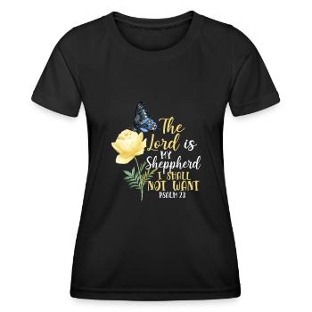 Christian Bible Verse Quote - Frauen Funktions-T-Shirt - Schwarz - Vorne - AI Model Female 172 light (172cm)