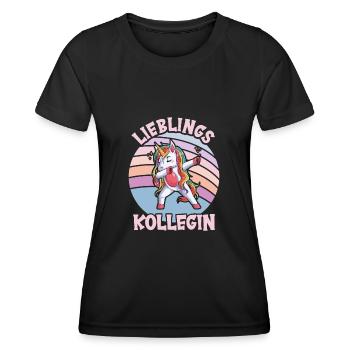 Lieblings Kollegin - Frauen Funktions-T-Shirt - Schwarz - Vorne - AI Model Female 172 light (172cm)