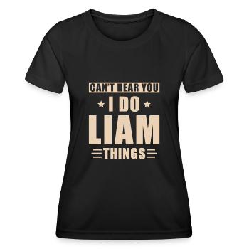 Liam things - Women's Functional T-Shirt - black - Front - AI Model Female 172 light (172cm)
