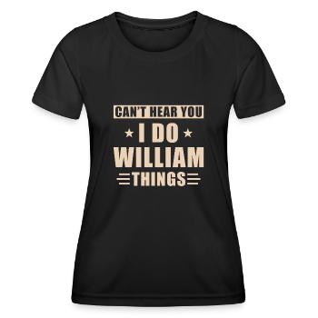 William things - Women's Functional T-Shirt - black - Front - AI Model Female 172 light (172cm)
