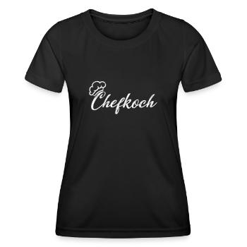 Chefkoch - Frauen Funktions-T-Shirt - Schwarz - Vorne - AI Model Female 172 light (172cm)