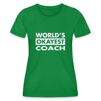 DRÔLE DE TEE-SHIRT COACH - T-shirt sport Femme - vert - Devant - AI Model Female 172 dark (172cm)