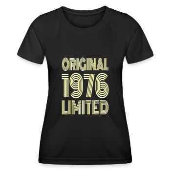 Original 1976 Limitiert - Frauen Funktions-T-Shirt - Schwarz - Vorne - AI Model Female 172 light (172cm)