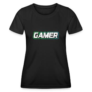 Gamer - Women's Functional T-Shirt - black - Front - AI Model Female 172 light (172cm)