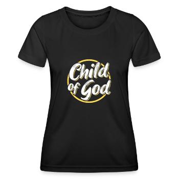 Child of God - Women's Functional T-Shirt - black - Front - AI Model Female 172 light (172cm)