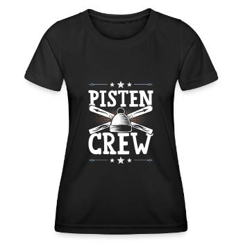 Pisten Crew - Frauen Funktions-T-Shirt - Schwarz - Vorne - AI Model Female 172 light (172cm)