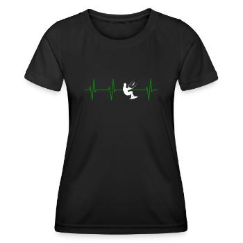 Kitesurfing Present For Your Mom And Dad - Frauen Funktions-T-Shirt - Schwarz - Vorne - AI Model Female 172 light (172cm)
