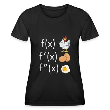 Mathematiker Integral Mathe Spruch Ableitung leich - Frauen Funktions-T-Shirt - Schwarz - Vorne - AI Model Female 172 light (172cm)