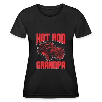 Hot Rod Hot Rods Muscle Car Hotrod Voiture mécanique - T-shirt sport Femme - noir - Devant - AI Model Female 172 light (172cm)